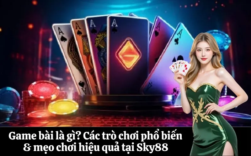Game bài là gì Các trò chơi phổ biến & mẹo chơi hiệu quả tại Sky88