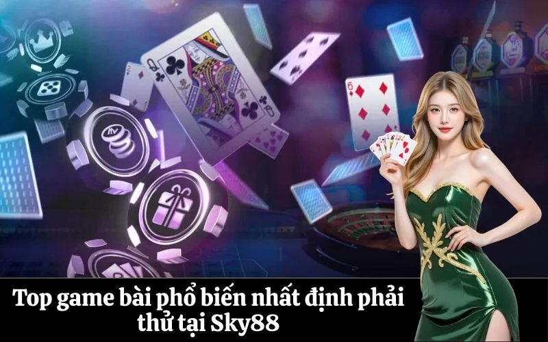 Top game bài phổ biến nhất định phải thử tại Sky88